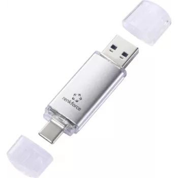 Renkforce RF-USBOS-220 USB zibatmiņa 32 GB Sudraba RF-6684362 USB-A, USB-C® (RF-6684362)