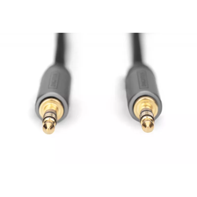 Digitus Audio savienojuma kabelis, 3,5 mm ligzda–3,5 mm ligzda, 1,8 m, melns