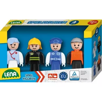 Rotaļu figūriņu komplekts Lena 04490 zils – plastmasas rotaļu figūriņas, dažādi zili tēli