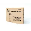Grīdas TV statīvs GEMBIRD TVS-86TR-01-W 37–86 collu televizoriem, balts, grozāms un noliecams, VESA 200x200–600x400, maks. slodze 50 kg