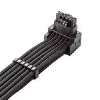 PCIe strāvas pagarinātāja kabelis CableMod C-Series Pro Variant A 90° 16-pin uz 2×8-pin melns