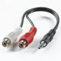 VĒRTĪBA 3,5 mm (M) - RCA (2x M) Kabelis 0,2 m