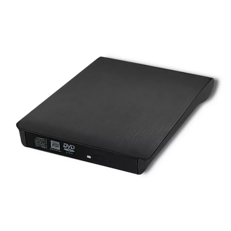 Ārējais USB 2.0 SATA optiskā diskdziņa korpuss Qoltec 51863 melns