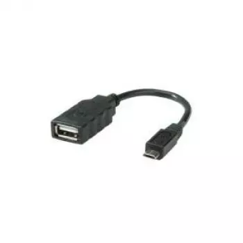 ROLINE USB 2.0 kabelis, USB 2.0 Type Micro B - Type A BU, OTG 0,15 m (11.02.8311)