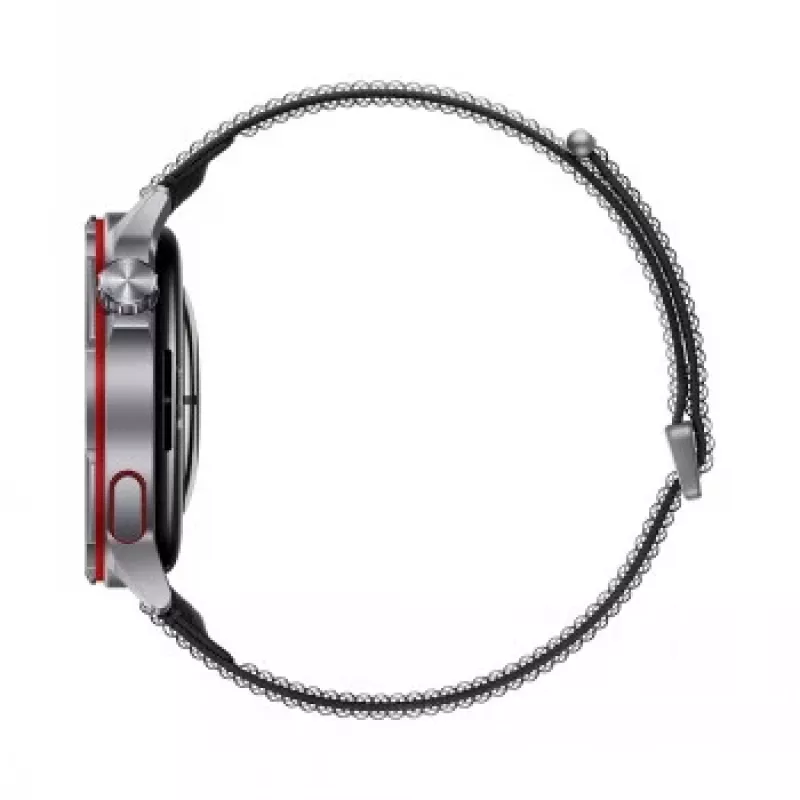 Viedpulkstenis HUAWEI GT Runner 2 — 1,32 collas (3,35 cm) AMOLED 466×466, titāna korpuss, GPS, fluoroelastomēra melna siksniņa