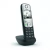 Gigaset A690HX Analog/DECT telefons ar zvanītāja ID, melns, sudrabs