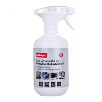 Aprīkojuma tīrīšanas aerosols ActiveJet AOC-028 500 ml — LCD/LED/Plazmas ekrāniem, aerosola pudele