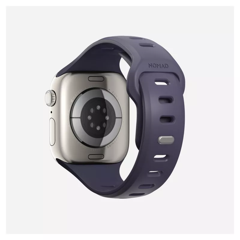 Band Nomad Tempo Band violeta Rubber, Saderīga with smartwatch, 18 mm width, wrist 135–175 mm