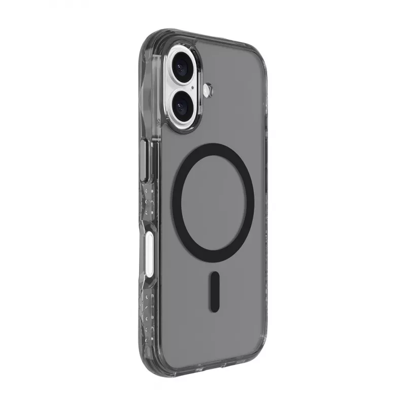 Vāciņš LAUT CRYSTAL MATTER X iPhone 16 sērijai Caurspīdīgi melns