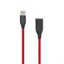 Silicone kabelis USB–Lightning, 1 m (sarkans)
