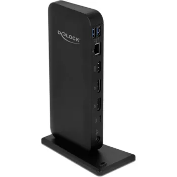 Delock USB Type-C DP 1,4 dokstacija 4K - dokstacija - USB-C 3.2 Gen 2 - HDMI, DP - 1GbE - 85 vati (87746)