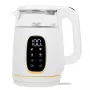 Elektriskā tējkanna Adler AD 1305WG — 1,7 l, 2200 W, stikls/plastmasa, balts/zelta/caurspīdīgs