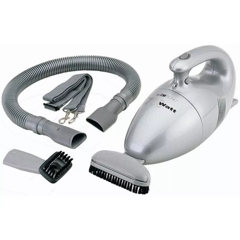Clatronic HS 2631 rokas putekļsūcējs pelēks Putekļu maiss