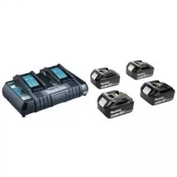 MAKITA barošanas bloks KIT 18V (BL1850Bx4+DC18RD) MAKPAC