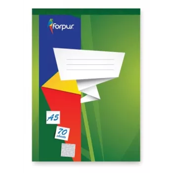Piezīmju grāmatiņa, izņemamas lapas, Forpus, A5/70, rūtiņas 0723-002