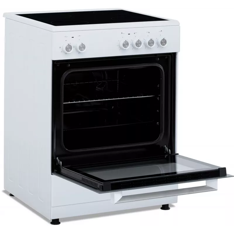 Simfer 6043SEDBB Brīvi stāvoša elektriskā plīts, 62 L, Balta
