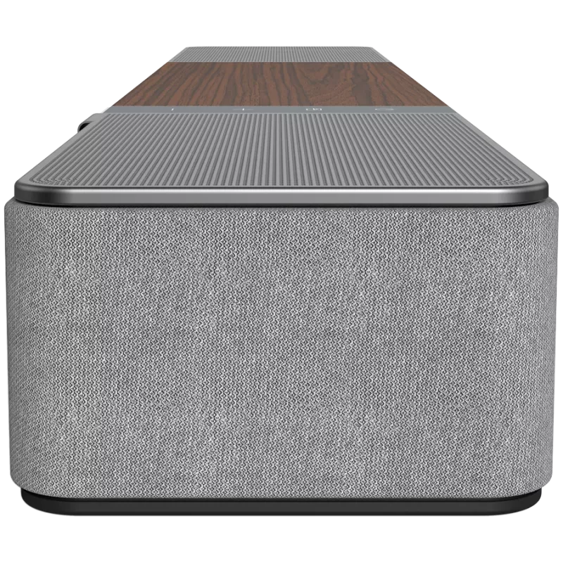 Soundbar KLIPSCH Flexus CORE 100 — 2.1 kanāli, 100 W, iebūvēts zemfrekvenču skaļrunis, pelēks/valriekstkoks