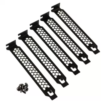 PCI slot covers 5-pack Melns Kolink KL-PCIE-5 — metal blanking plates for expansion slots