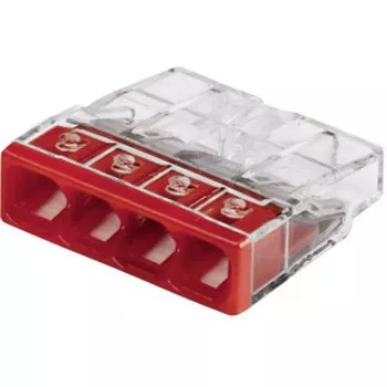Wago spaļu savienotājs 4‑polu 0,5–2,5 mm² 24 A 400 V