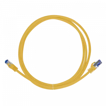 Logilink Professional Ultraflex - Savienojuma kabelis - RJ-45 (vīriešu) uz RJ-45 (vīriešu) - 50 cm - 6 mm - S/FTP - Cat.7 neapstrādāts kabelis (kabelis) / CAT 6a (porti) - bez halogēna, veidots, bez aizķeršanās - dzeltens
