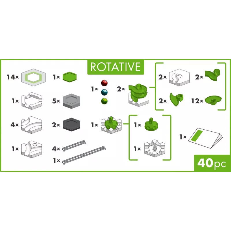 GraviTrax GO Rotative Ravensburger Daudzkrāsains 23703