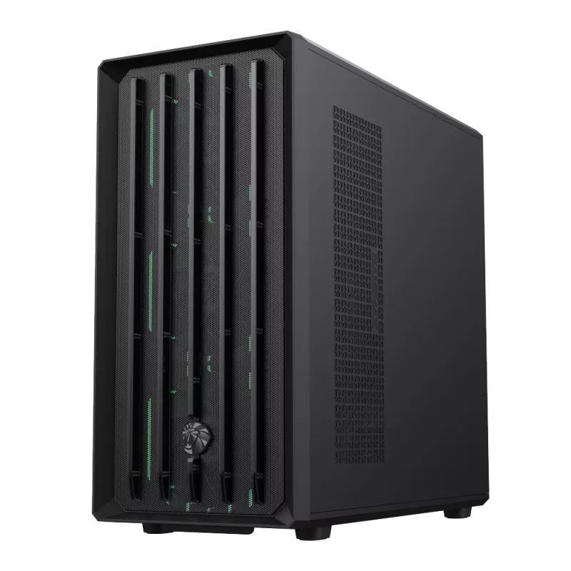 Gamemax korpuss | CLAW 460 BK | Melns | Mid-Tower | Barošanas bloks nav iekļauts