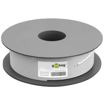 Wentronic Goobay CAT 6 tīkla kabelis, U/UTP, pelēks, 100 m - CCA, AWG 24/7 (vīts), PVC (93884)