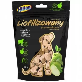 Kārumi suņiem Hilton liofilizēta liellopu akna ar ābolu 50 g