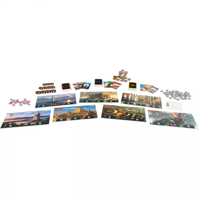 7 Wonders - pamata spēle - jauns dizains, galda spēļu eksperta Gada spēle 2011