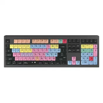 Logickeyboard ASTRA 2 tastatūra USB AZERTY angļu melna pilna izmēra 104 taustiņi
