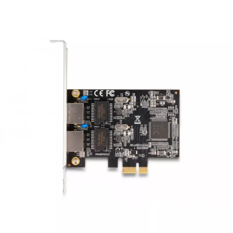 Delock PCI Express x1 karte uz 2 x RJ45 Gigabit LAN RTL8111 (88615)