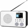 Interneta radio TECHNISAT VIOLA 2 C IR — Analogā & digitālā uztvērēja, DAB+/FM, Wi‑Fi, 3 W, 2,4 collu TFT, 3,5 mm, melns/baltss