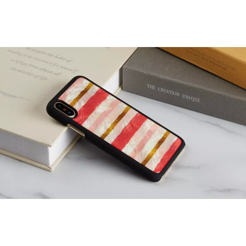 Viedtālruņa maciņš iKins iPhone XS / iPhone XS Max Short Cake Melns aizsargapvalks