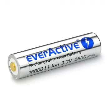 akumulators everActive 18650 3.7V Li-ion 2600mAh micro USB with protection BOX