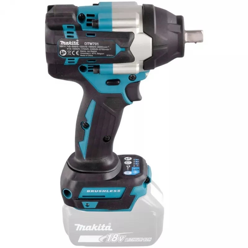 Makita DTW701Z bezvadu skrūvgriezis/triecienskrūvgriezis 2700 RPM Melns, Zils