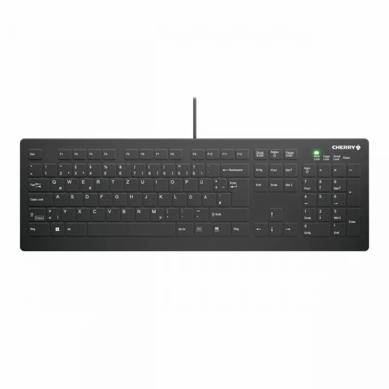 Medicīnas tastatūra CHERRY AK-C8112 USB QWERTZ vācu melna 105 taustiņi