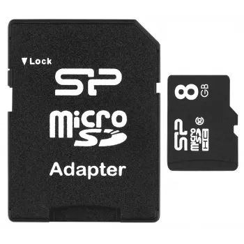 Silicon Power SP008GBSTH010V10SP atmiņas karte 8 GB MicroSDHC Class 10