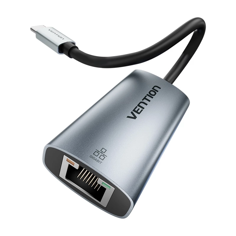 Vention CFP USB Type-C uz Gigabit Ethernet adapteris 1000 Mbit/s, pelēks