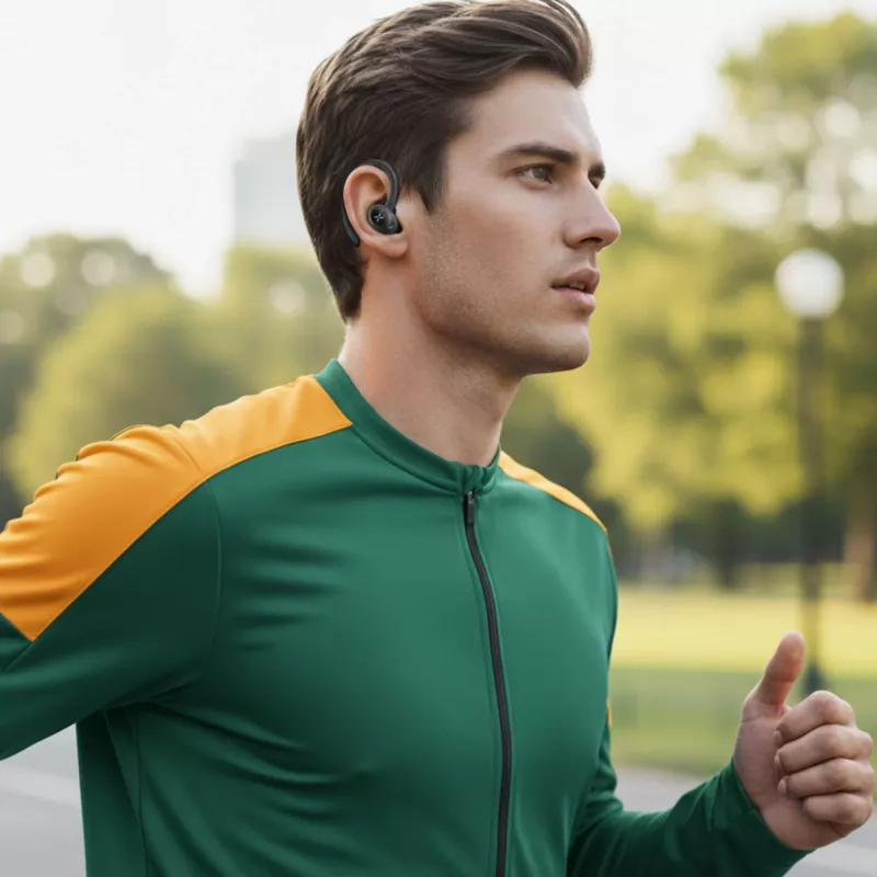 Bezvadu sporta austiņas MANTA Rytmo Sport 2 MATWS012BK — True Wireless, ievietojamās, melnas