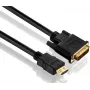 Purelink PureInstall PI3000 - Video kabelis - Single Link - HDMI / DVI - 28 AWG - HDMI, 19-pin (vītne) - DVI-D (vītne) - 1,5 m - Trīskārša izolācija - Melns (PI3000-015)