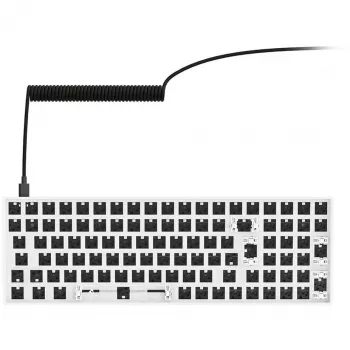 Sharkoon SKILLER SGK50 S2 balta mehāniskās tastatūras komplekts bez slēdžiem un taustiņiem