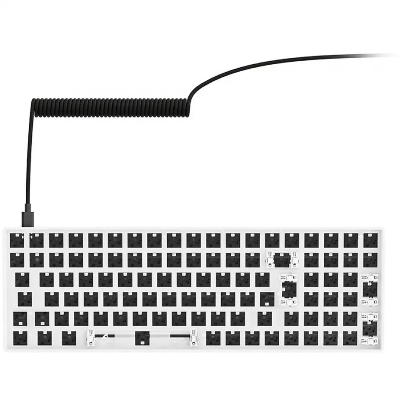 Sharkoon SKILLER SGK50 S2 balta mehāniskās tastatūras komplekts bez slēdžiem un taustiņiem