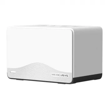 Mesh sistēma MERCUSYS Halo H27BE (3 komplektā) Dual-band 2.4/5 GHz Wi‑Fi 6, 3568 Mbps kopā, 3x LAN pieslēgvietas, iebūvētas antenas, balta