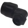 Alphacool HF Screw-In Fitting TPV Metal - 90° Rotatable 12,7/7,6mm - Melna (17455)