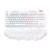 Logitech G715 bezvadu spēļu tastatūra - pelēkbalta - Francijas - Centrālā (920-010459)