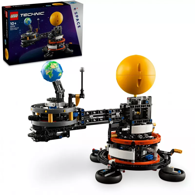 LEGO Technic Planēta Zeme un Mēness Orbītā Kosmosa Spēles Bērniem No 10 Gadiem Saules Sistēmas Būvējamā Rotaļlieta Ar Planētām