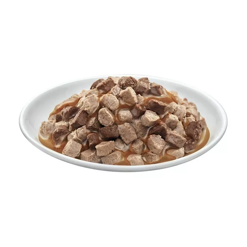 PREVITAL Kaķu barības megakaste ar jēru, liellopu gaļu, truša gaļu un vistu mērcē - mitrā kaķu barība - 24 x 100g