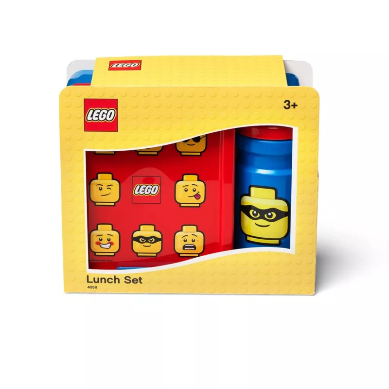 Pusdienu komplekts LEGO 40580001 Bright Blue — bērnu pusdienu kastīte un dzeramā pudele