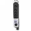 Pārsprieguma aizsargs Qoltec 50172 Melns 6 maiņstrāvas rozetes 230V 5m