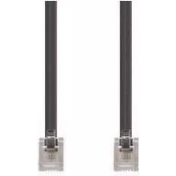 Telefona kabelis e+p T 11 3 m caurspīdīgi melns